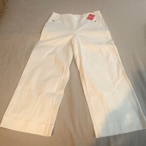 Brand new Spanx Stretch Twill cropped wide leg pants
